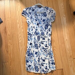 Banana Republic Blue Floral Mini Dress